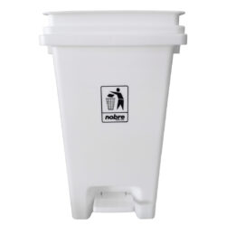 Cesto de 20 lts. blanco con pedal - nobre